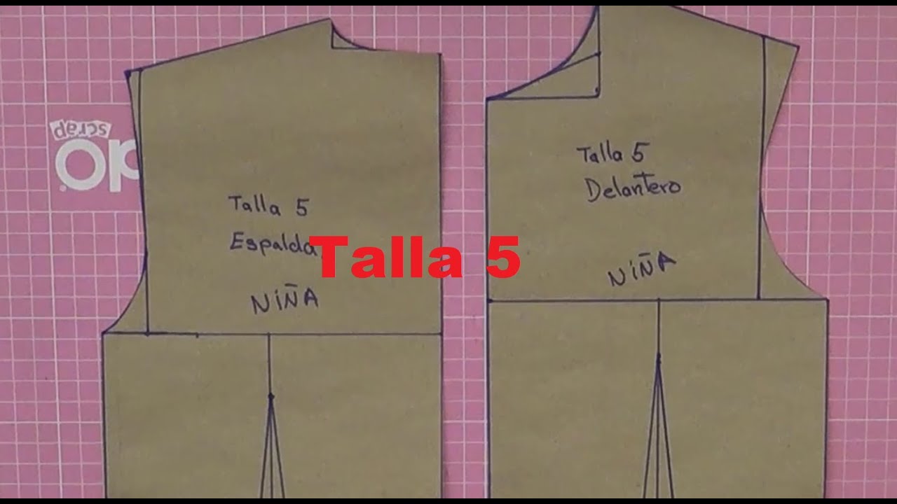 Como trazar el Talle para Niñas