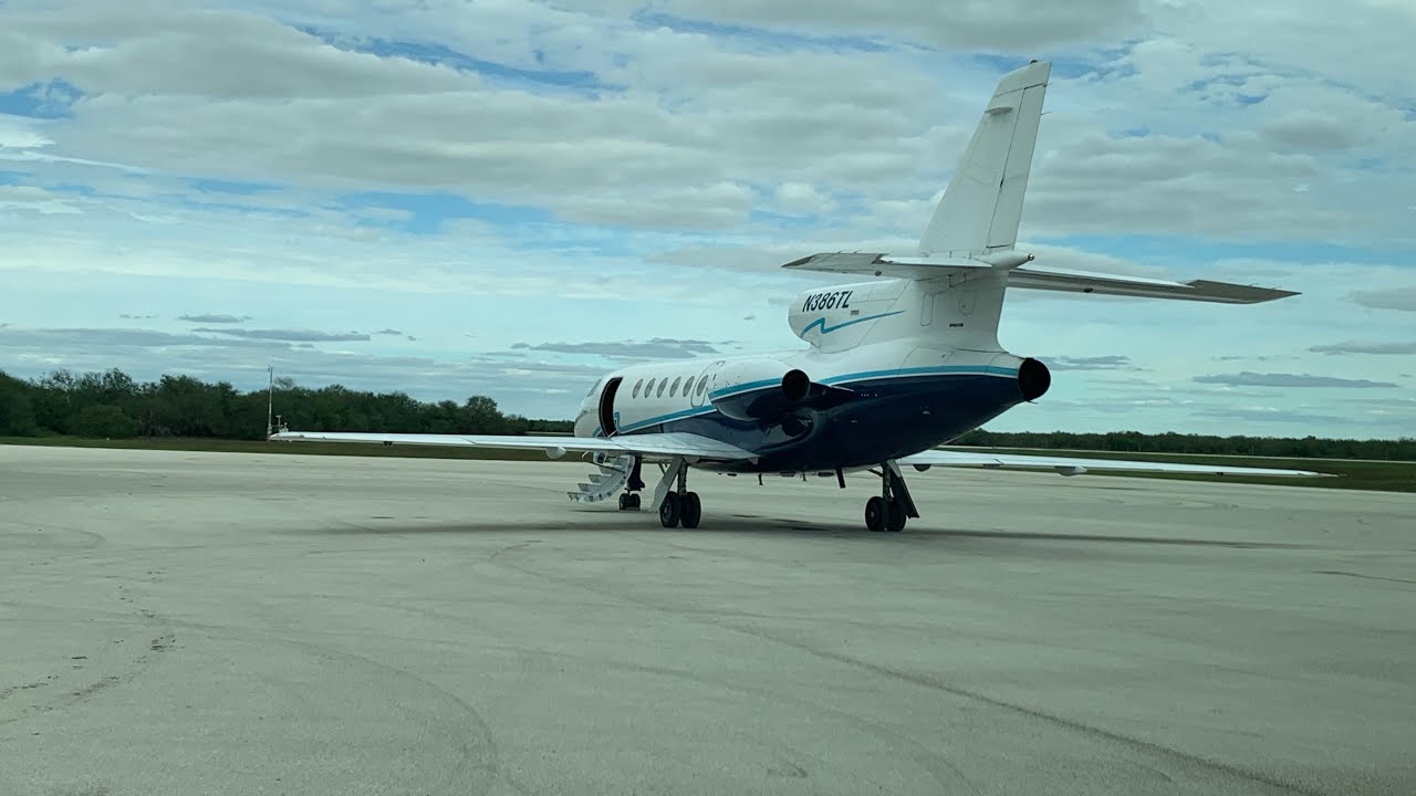 Uncut Falcon 50 landing at KIKG