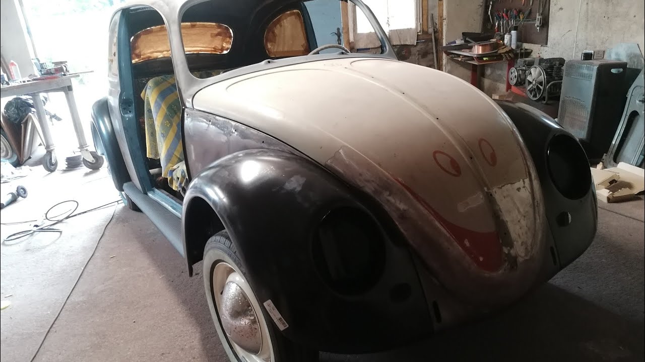 1959 Käfer k(r)ampf mit den Kotflügeln