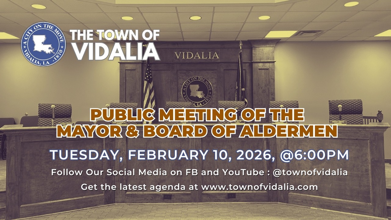 Town of Vidalia: Regular Public Meeting 2-10-26