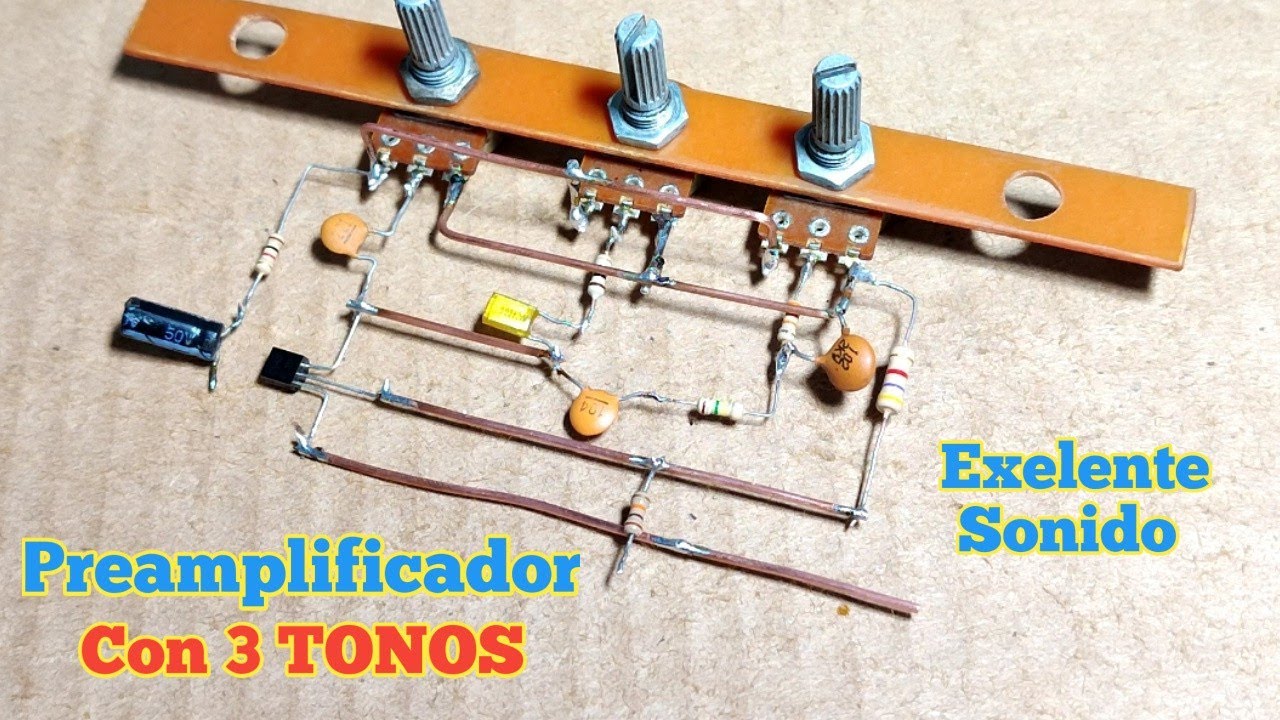 Preamplificador Con 3 TONOS Exelente Sonido