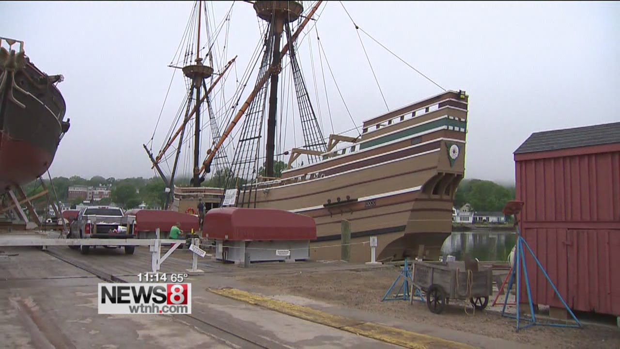 Mayflower II begins journey to Plymouth, MA