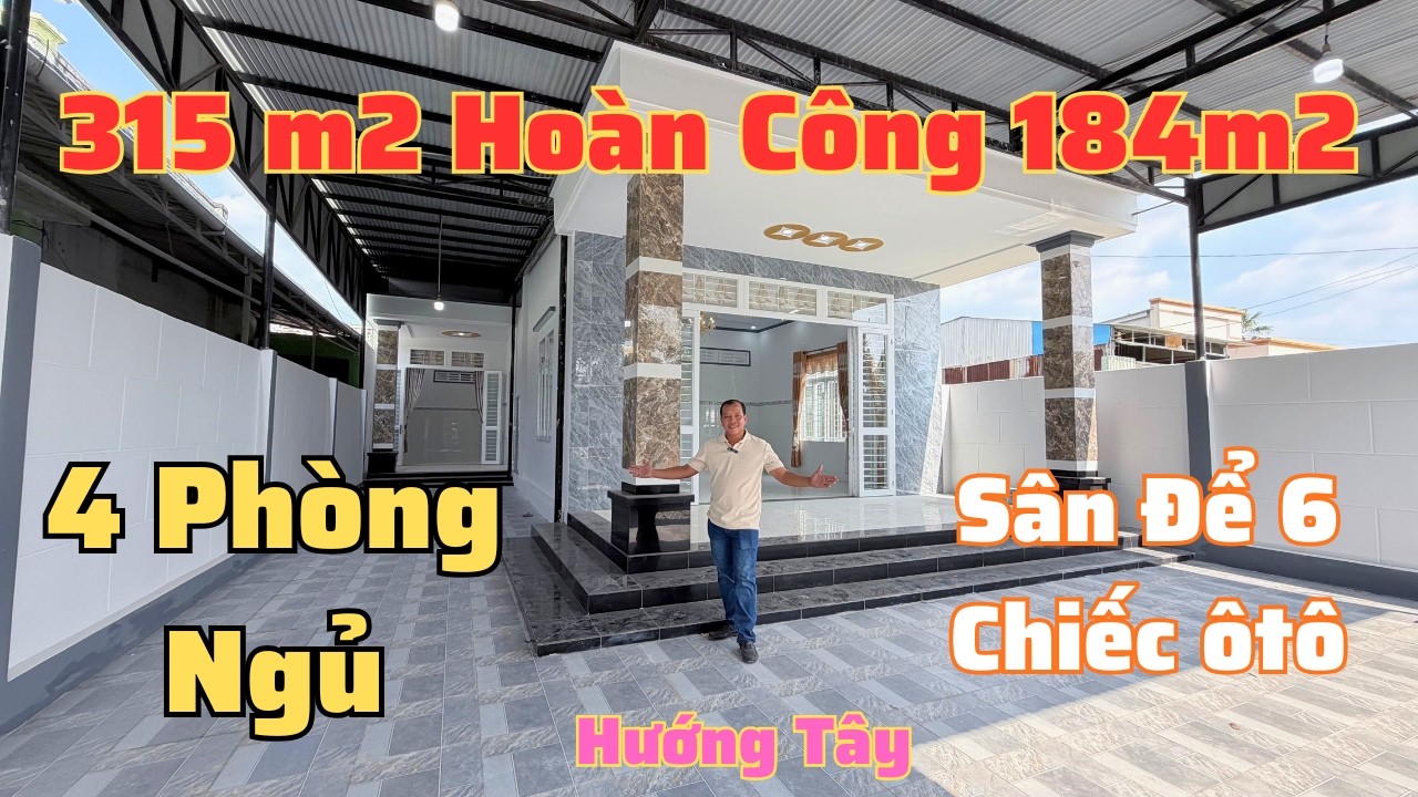 🏡 Nhà Chữ L Diện Tích Lớn 9.97x31.6m | 4 Phòng Ngủ | Đã Hoàn Công 184m2 | Giá 2 Tỷ 590 Triệu | 1563N