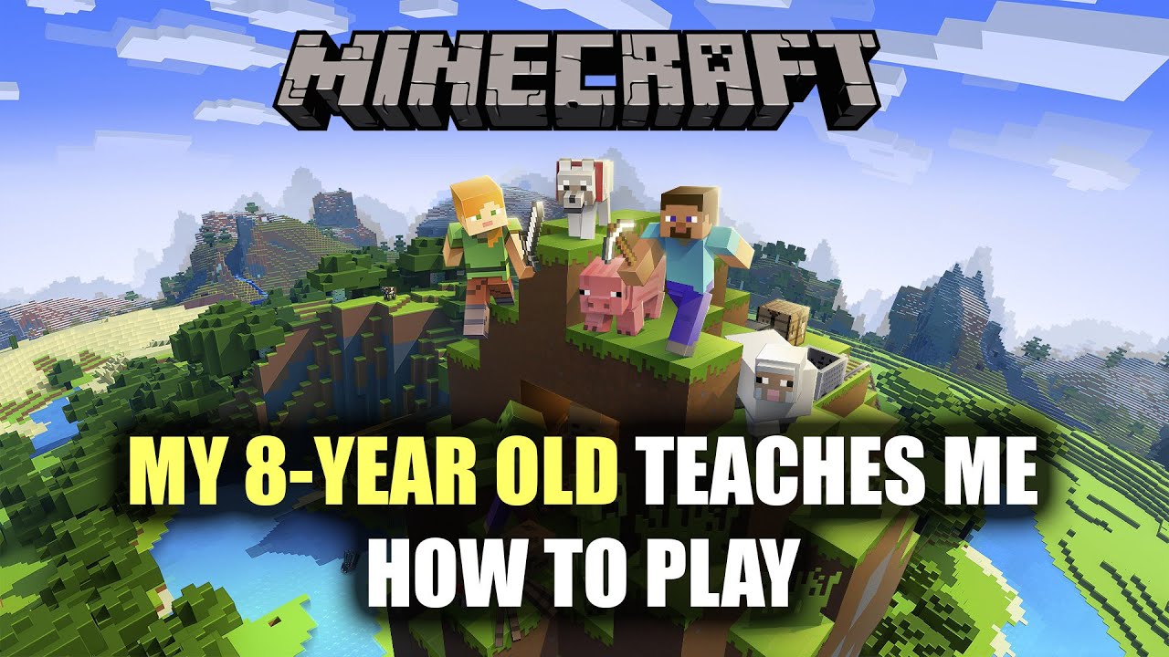 My 8 Year Old Teaches Me How To Play Minecraft | Episode 1