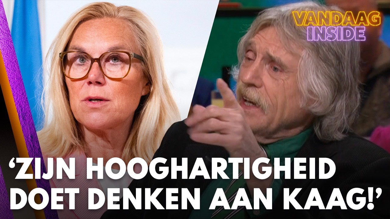 Johan Derksen geen fan van nieuwe minister: 'Zijn hooghartigheid doet denken aan Sigrid Kaag!'