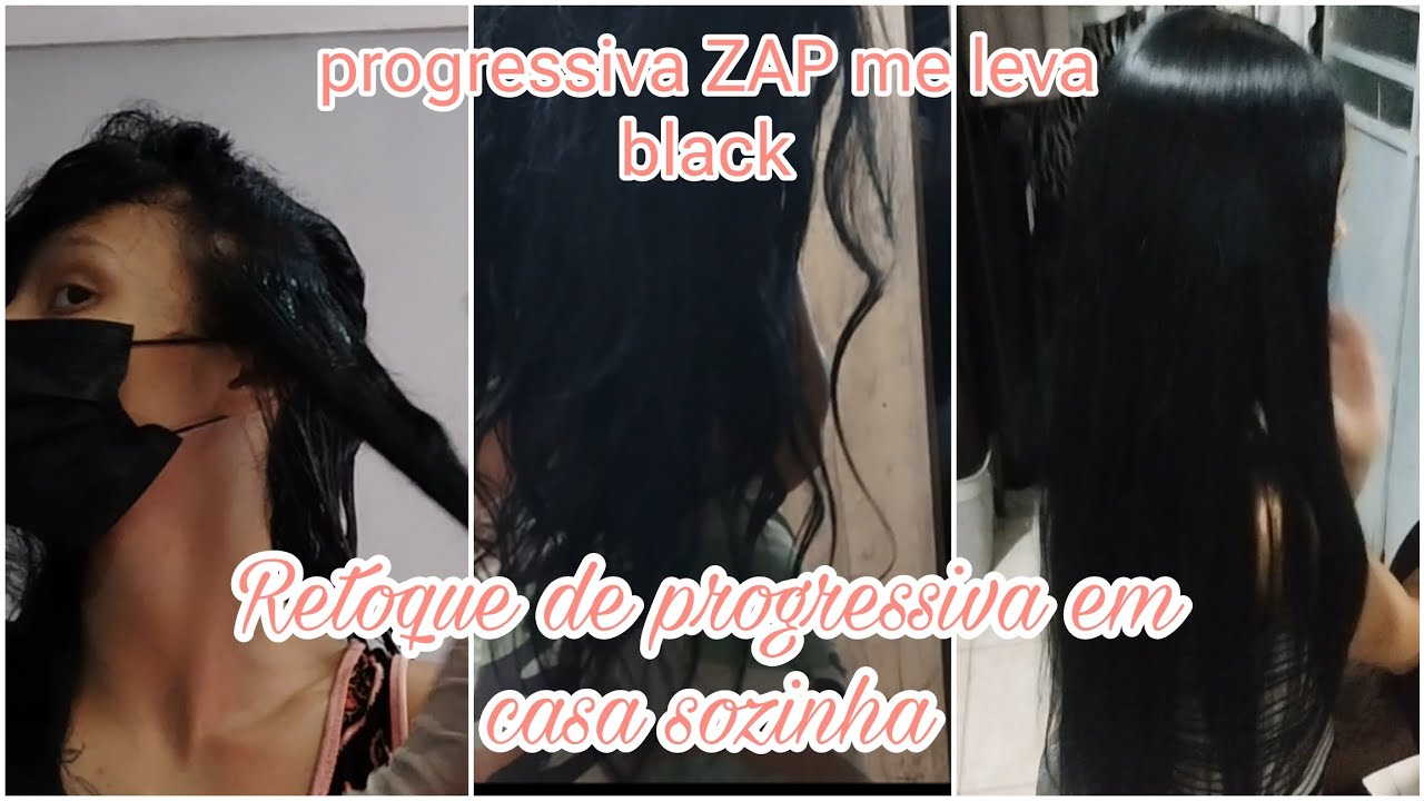 Retocando minha progressiva em casa sozinha| progressiva ZAP me leva black