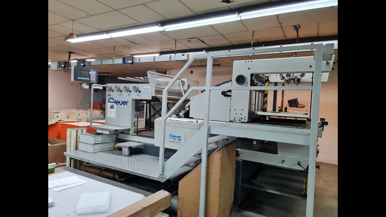 STEUER PZ 104 - Cylindre de dorure - Hot foil cylinder machine