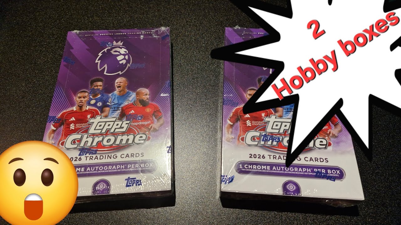 I OPENED 2 TOPPS CHROME PREMIER LEAGUE HOBBY BOXES AND PACKED 2 *LEGEND* AUTOS!!!