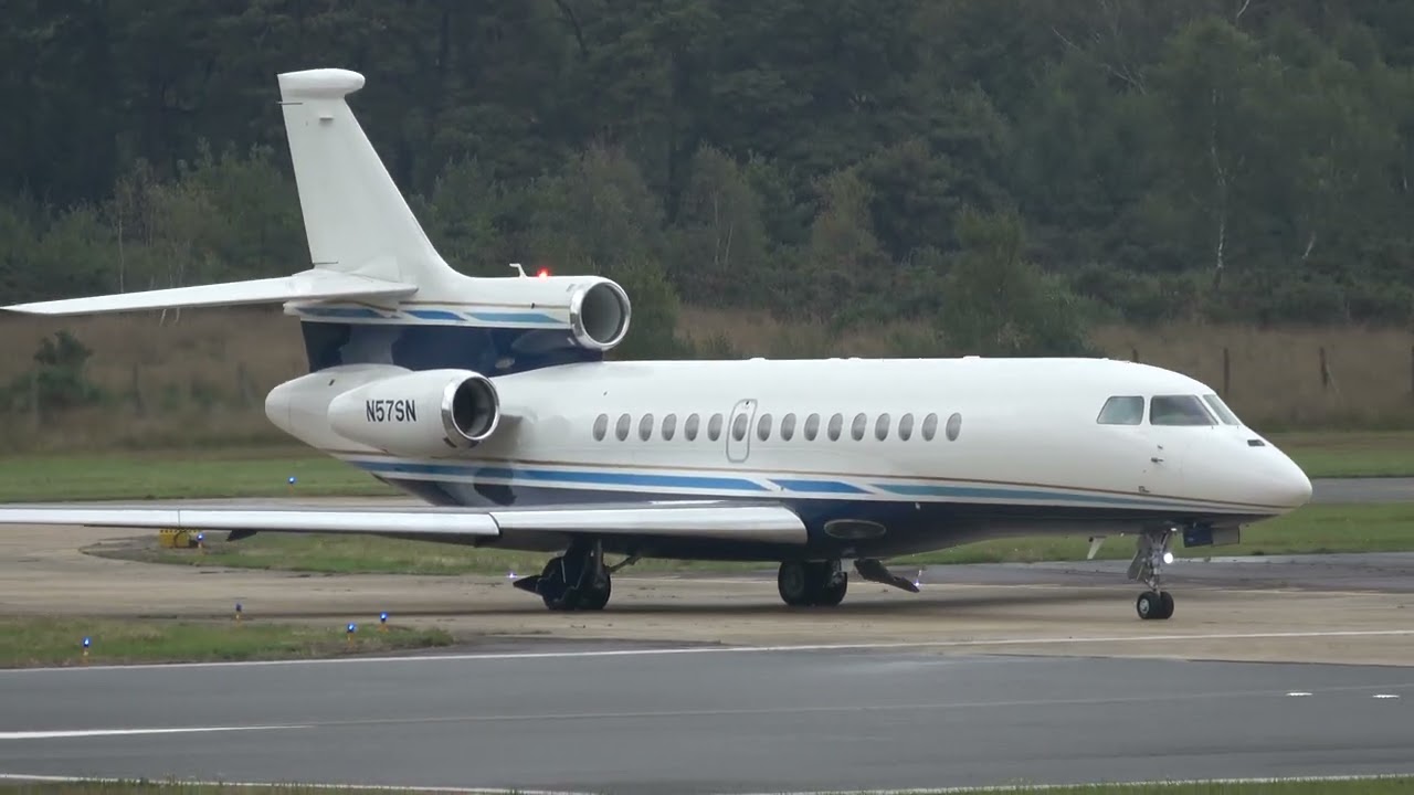 N57SN FALCON 8X DEPARTING FROM FARNBOROUGH - EGLF - FAB UK 22-9-2024