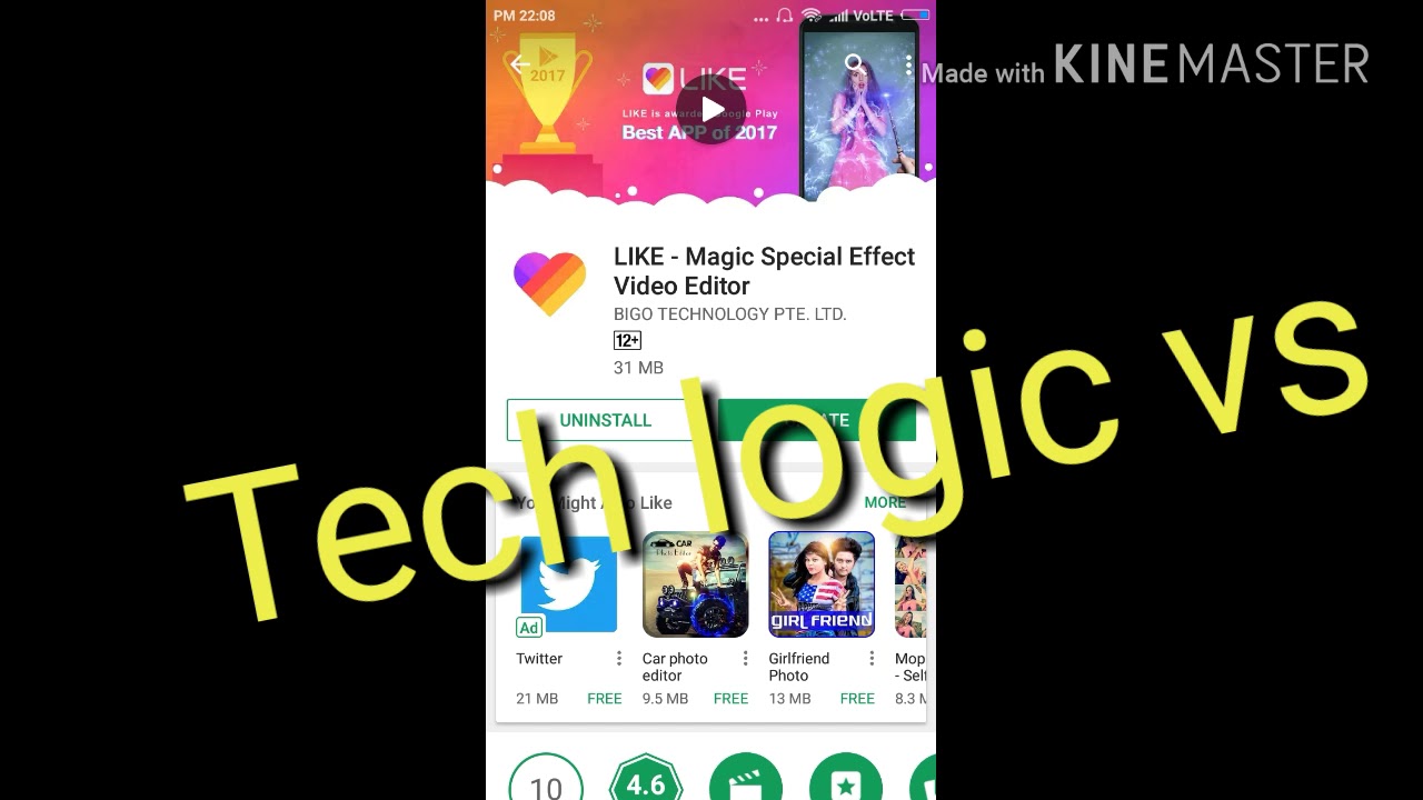 Tech logic videos apps   like app   Tech logic vs .in