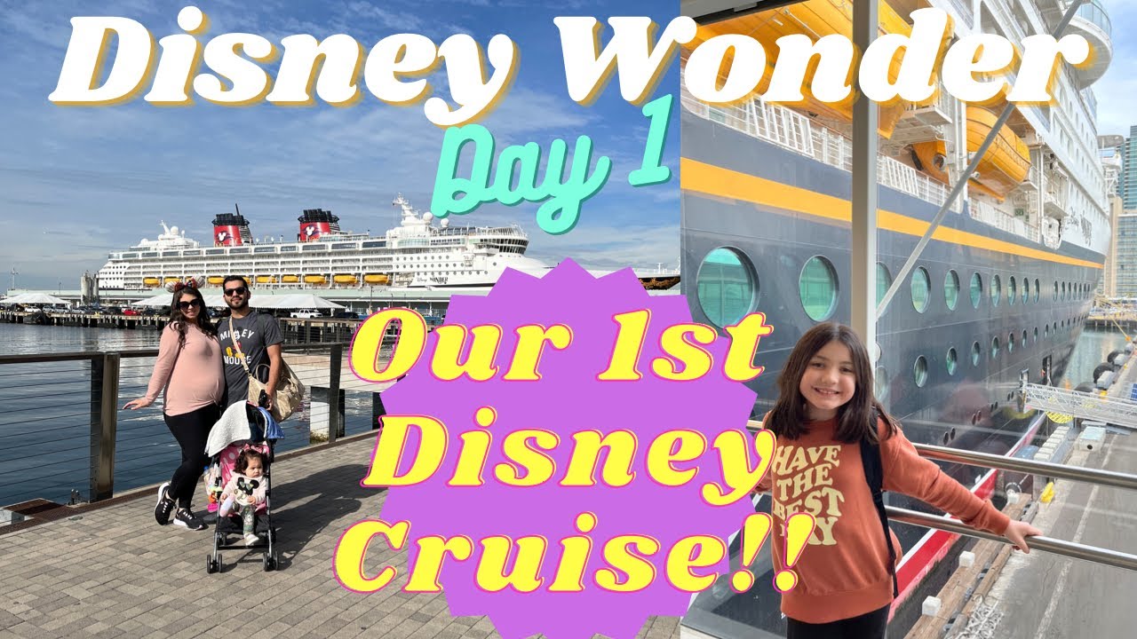 Наш первый круиз Disney! День 1: День посадки на Disney Wonder! Круиз с ребёнком и беременной! Ви...