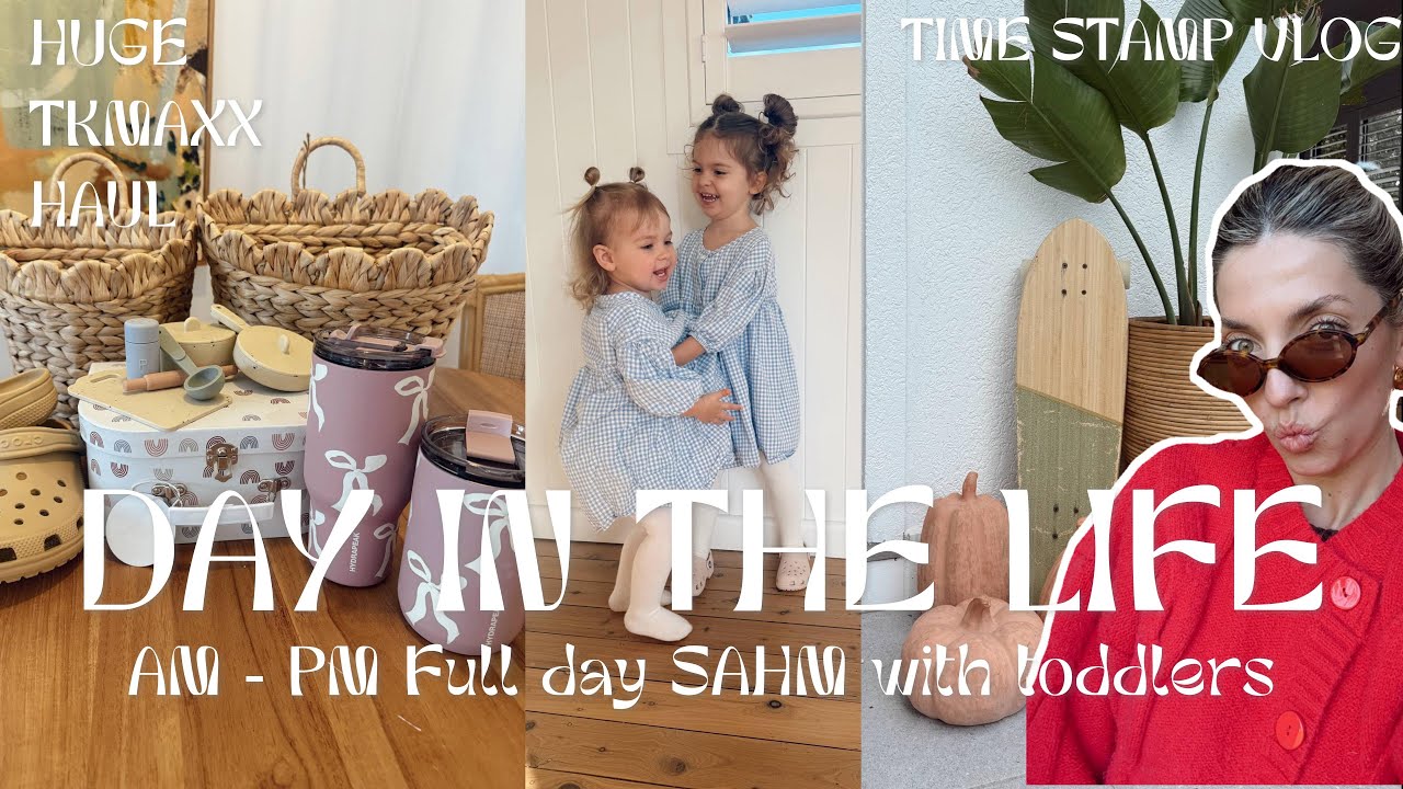Australian Mum Vlog | FULL Day in the Life SAHM with Toddlers + TKMAXX Haul & Realistic Routine