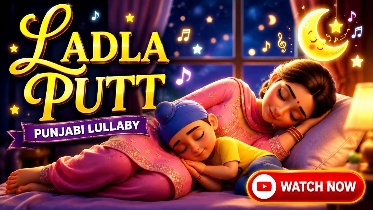 Ladla Putt - Punjabi Lullaby | New Punjabi Lori for Kids | Anhad TV
