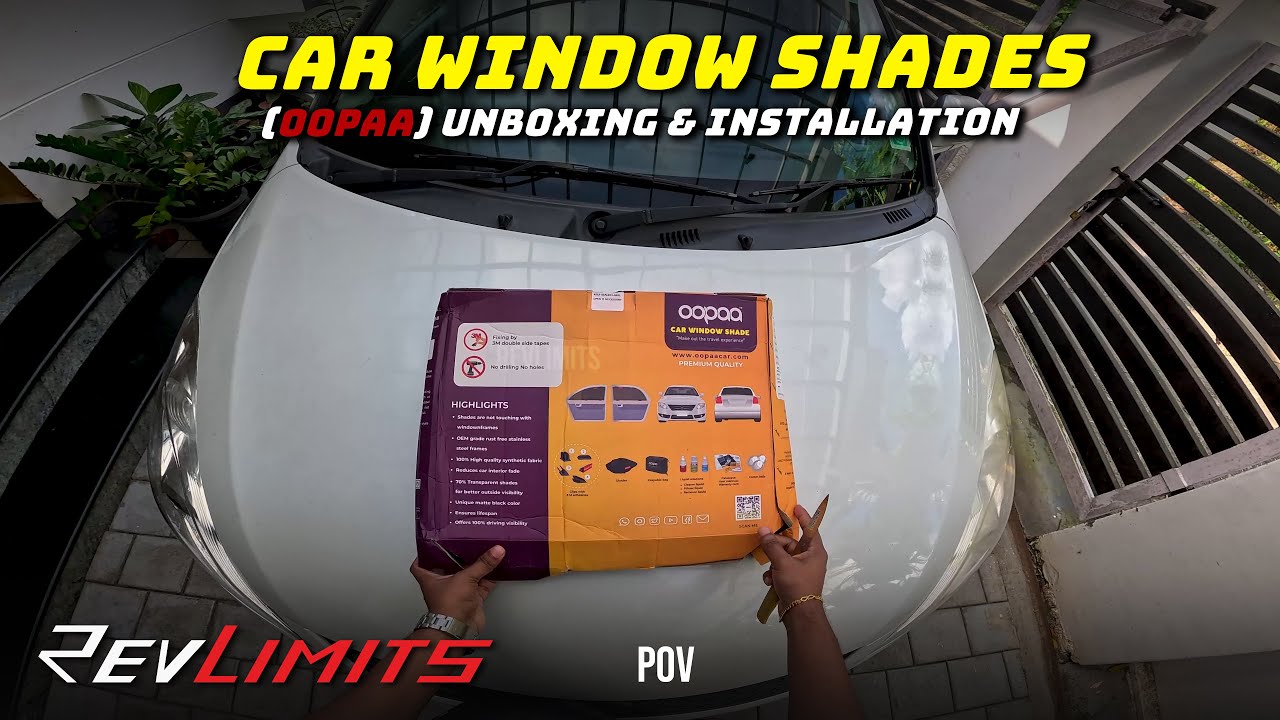 Car Window SHADES (OOPAA) | Unboxing & Installation | ASMR | REVLIMITS