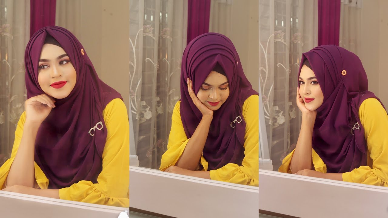 Jorjet/ Chiffon Hijab Tutorial with Layers & Chest Covered | Hijab Style 2024|Chiffon Hijab Tutorial