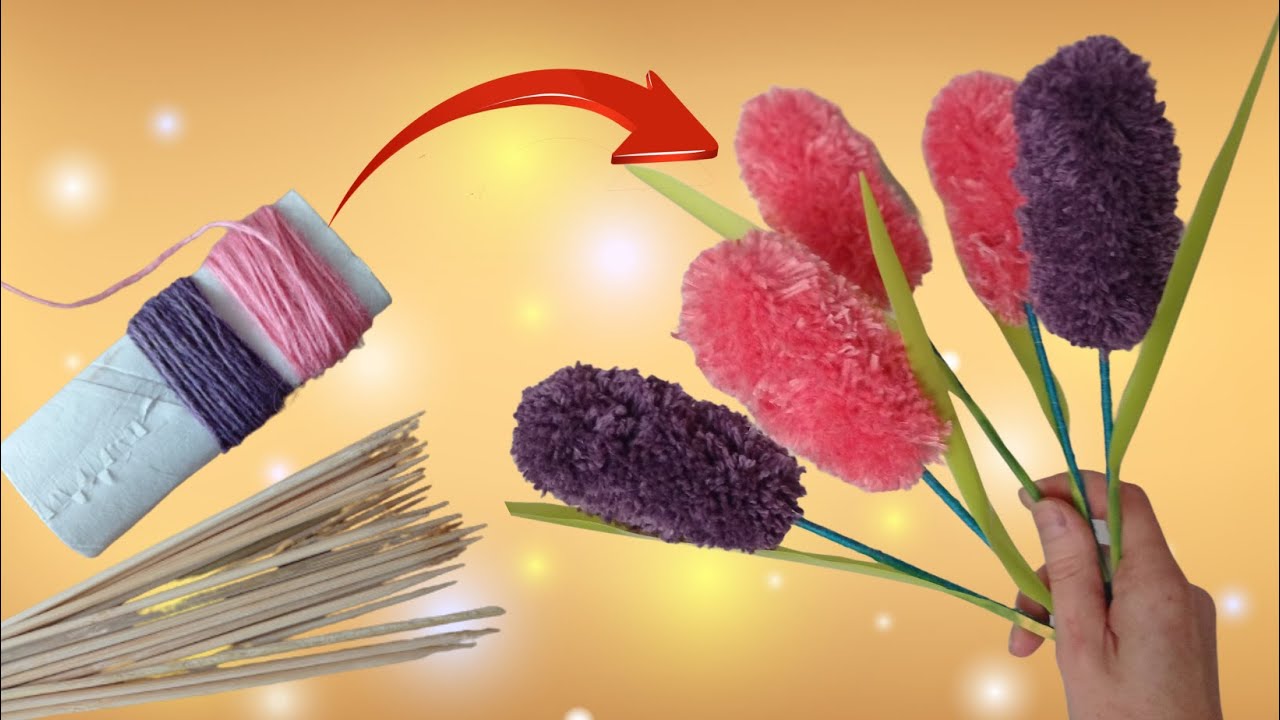 Handmade flowers. DIY Flowers Home Decor.