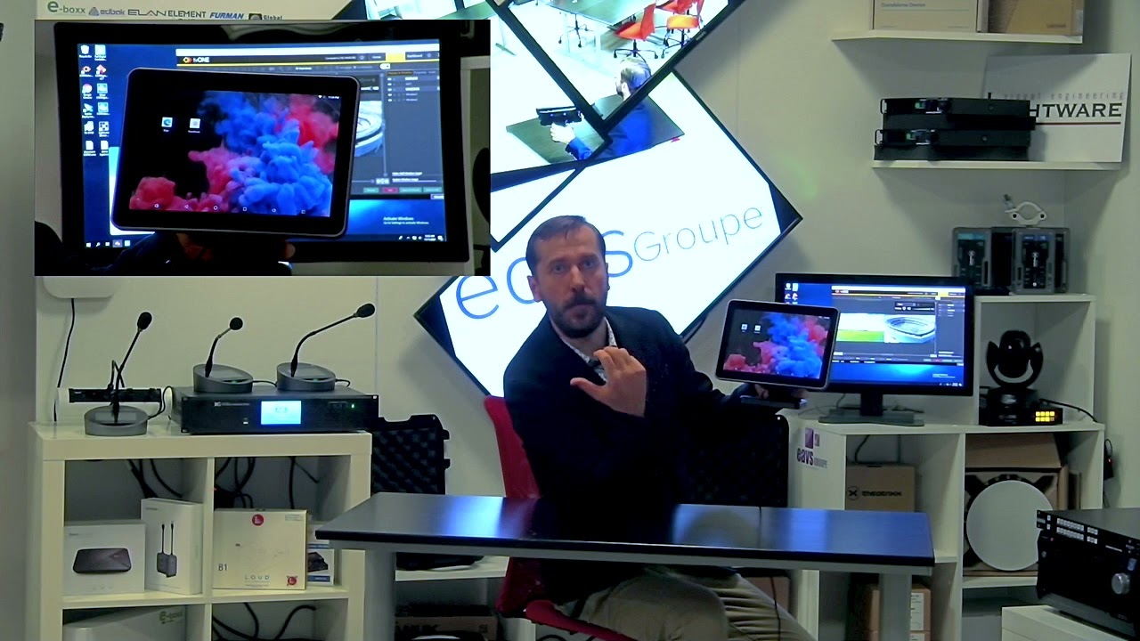 Les applications chez EAVS avec une tablette ProDVX