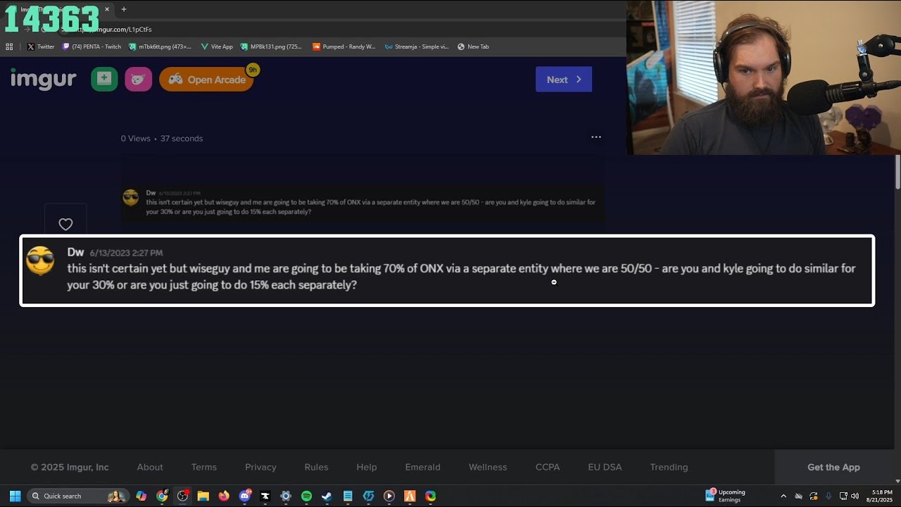 Penta on Wiseguy ignoring him, Him & Kyle not getting paid from Onx & Possibly suing Wiseguy/Onx.