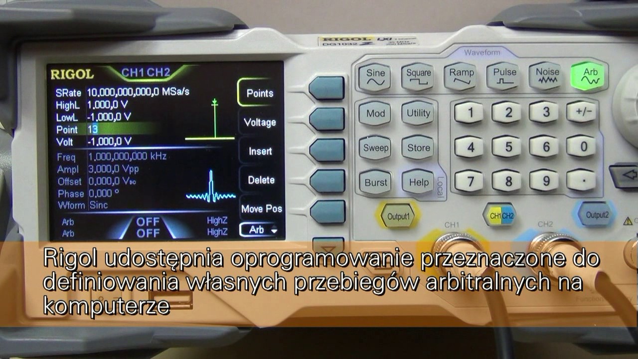 Jak działa generator arbitralny - na przykładzie generatora RIGOL DG1032Z - NDN®