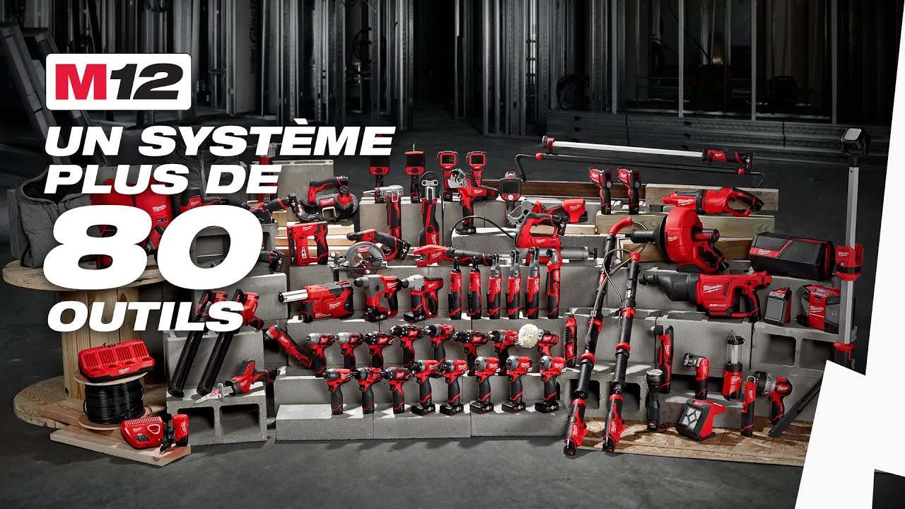 LE SYST&Egrave;ME M12&trade; MILWAUKEE&reg; : UNE BATTERIE, PLUS DE 80 OUTILS