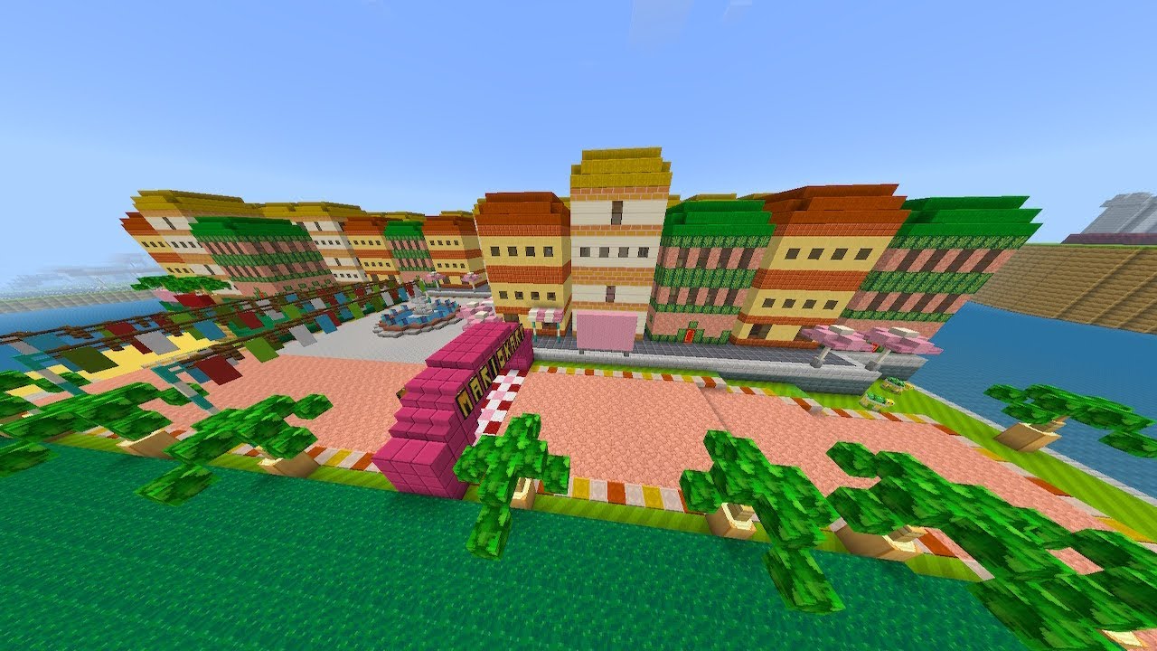 Mario kart in Minecraft (6) - GCN peach beach!
