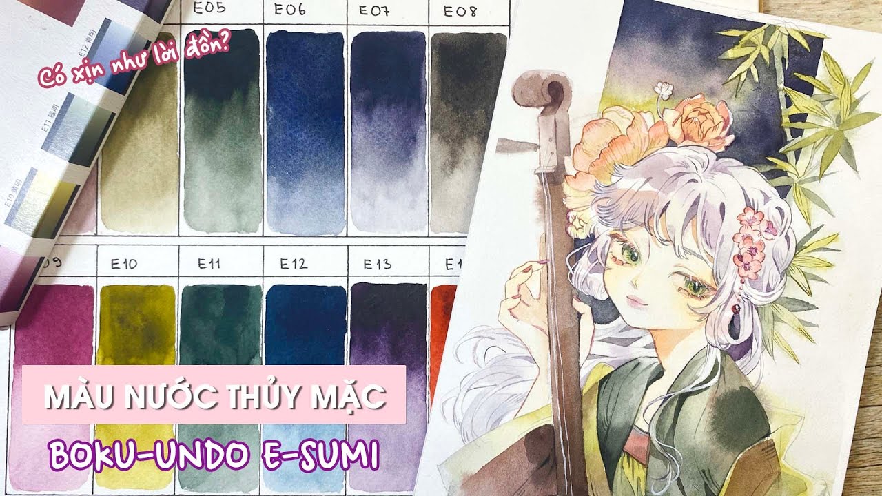 [TANUKI REVIEW] Tô thử 2 set màu nước thủy mặc hot nhất hiện nay | Có XỊN như lời đồn?