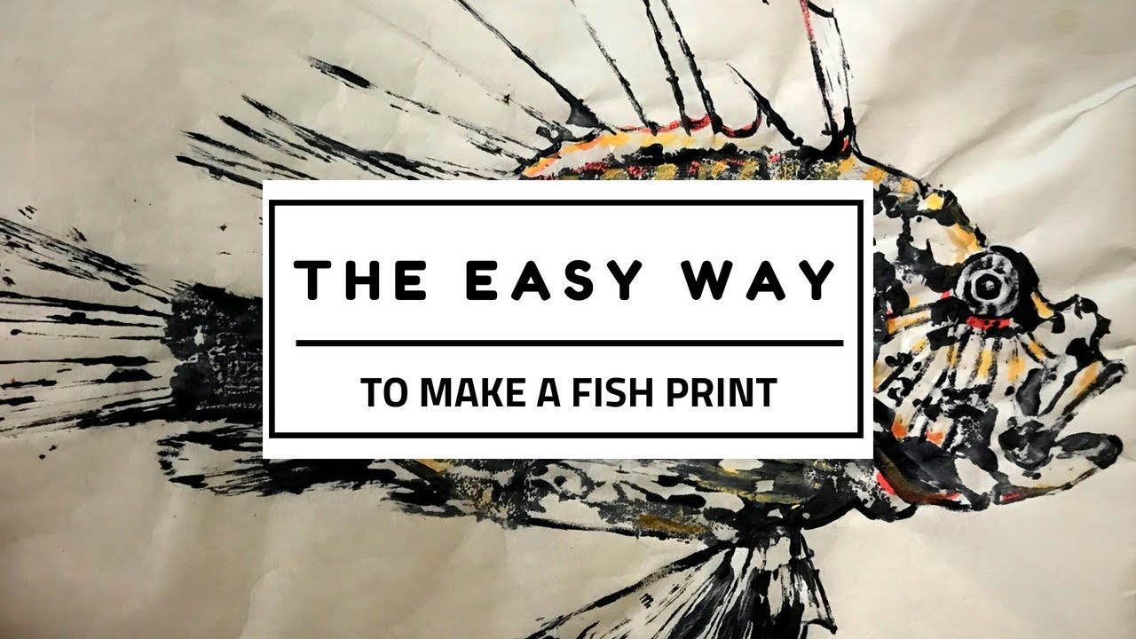 EASY WAY To Make a Fish Print | Gyotaku | Lionfish