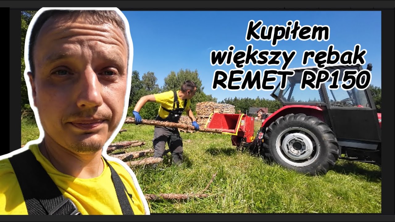 REMET RP 150 Kupiłem nowy rębak, Pierwsze uruchomienie i test