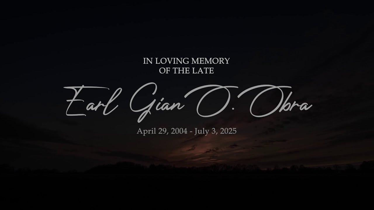 In Loving Memory of Earl Gian O. Obra | Balaoan