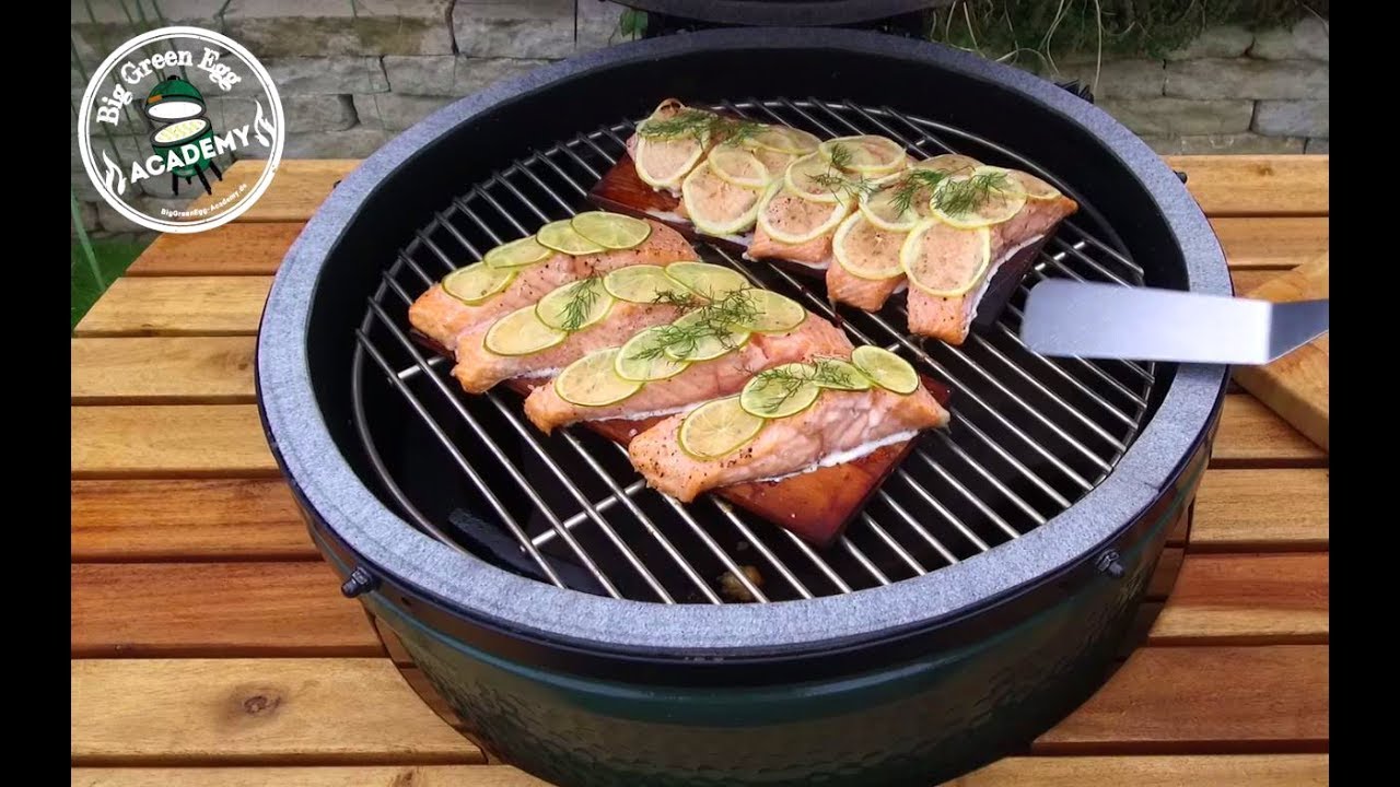 Wir lieben BigGreenEgg - Rezept -  Wild Lachs auf Holzplanke