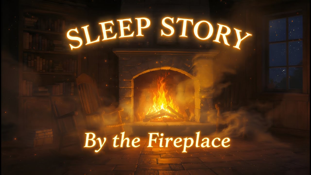 The Old Storyteller’s Fireplace Room — A Cozy Sleep Story for Deep Calm