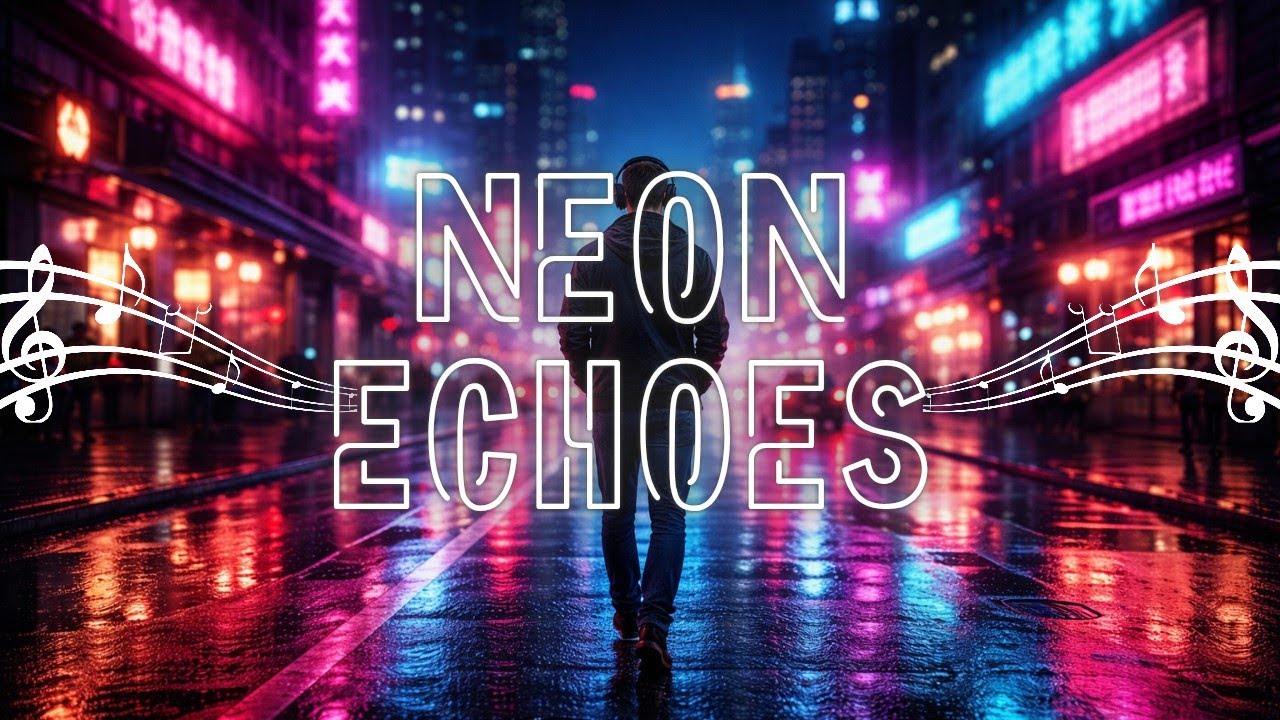 Midnight Tunes &mdash; Neon Echoes (Official Lyric Video) | Party Club Music 🎵