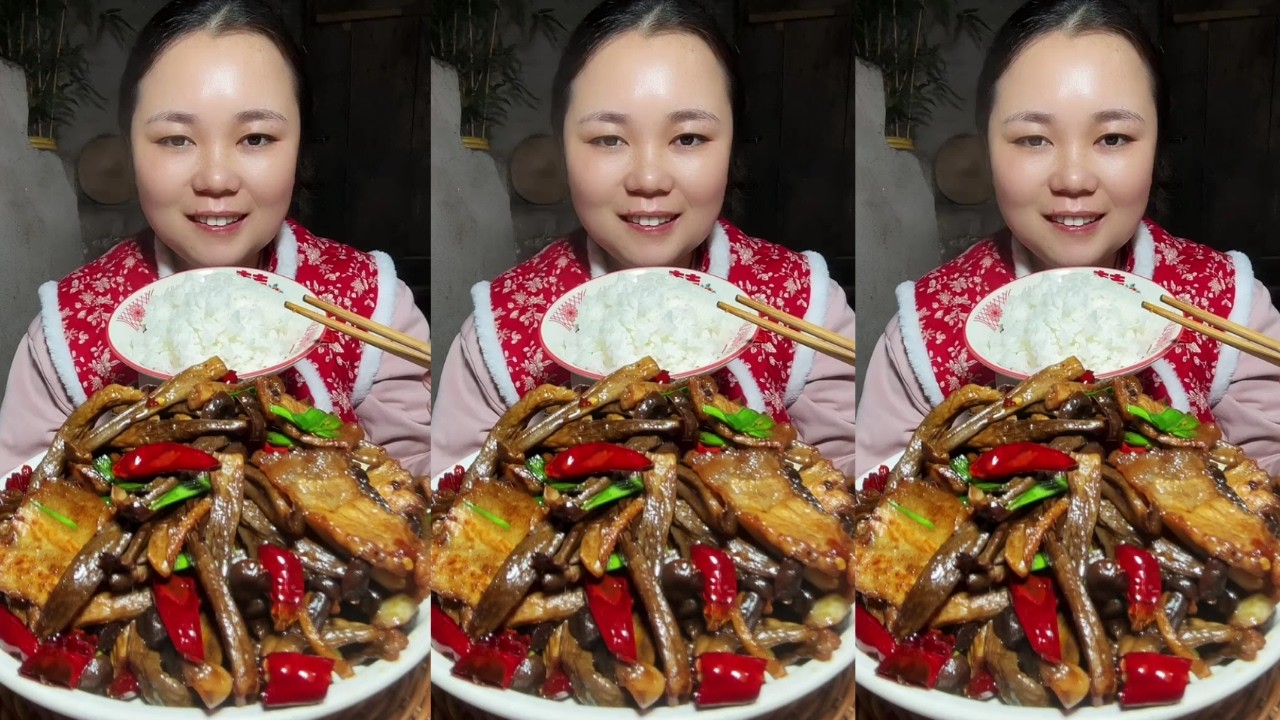 Шоу «Давайте поедим»: Сытное жареное мясо с беконом и грибами «Оленьи рога» – невероятно вкусно!