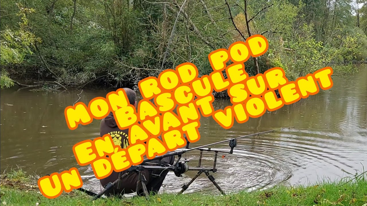 pêche de la carpe en rivière ( un départs enmene mon trépied) 🤣🤣