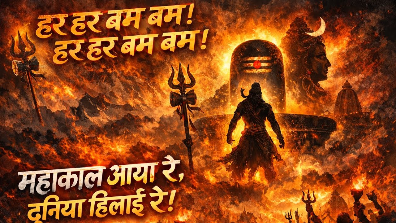 हर हर बम बम! हर हर बम बम!महाकाल आया रे,#mahadevsong #viral #mahadev #trending #newsong #viralvideos