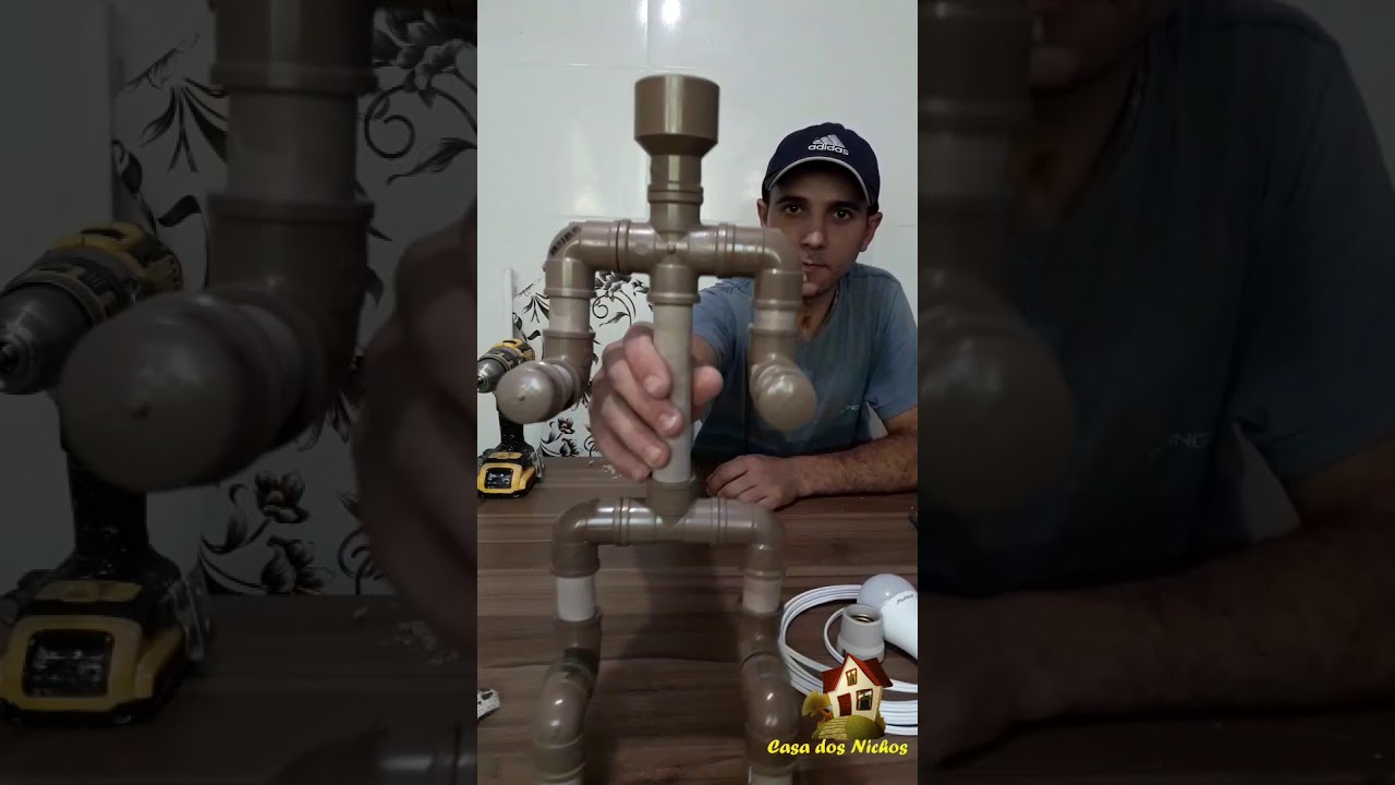 Luminária boneco de pvc fácil  fácil