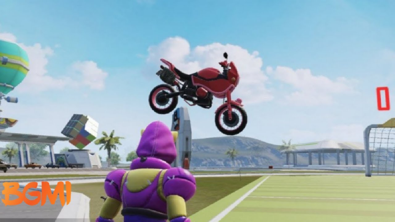 BGMI - CHEER PARK PLYING BIKE glitch BATTLE GROUND MOBILE INDIA