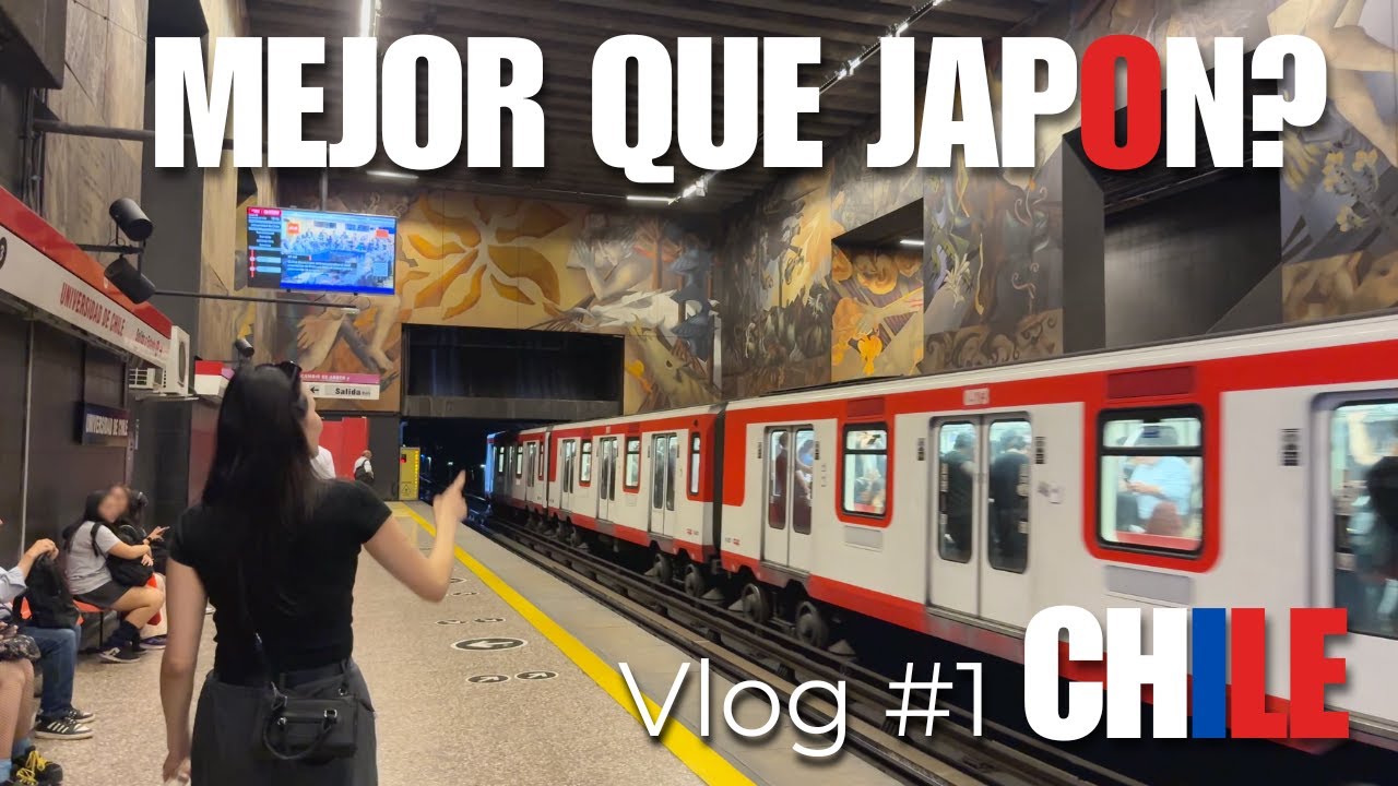 Llevé a mi novia de Japón a conocer el metro de Santiago 🇯🇵🇨🇱