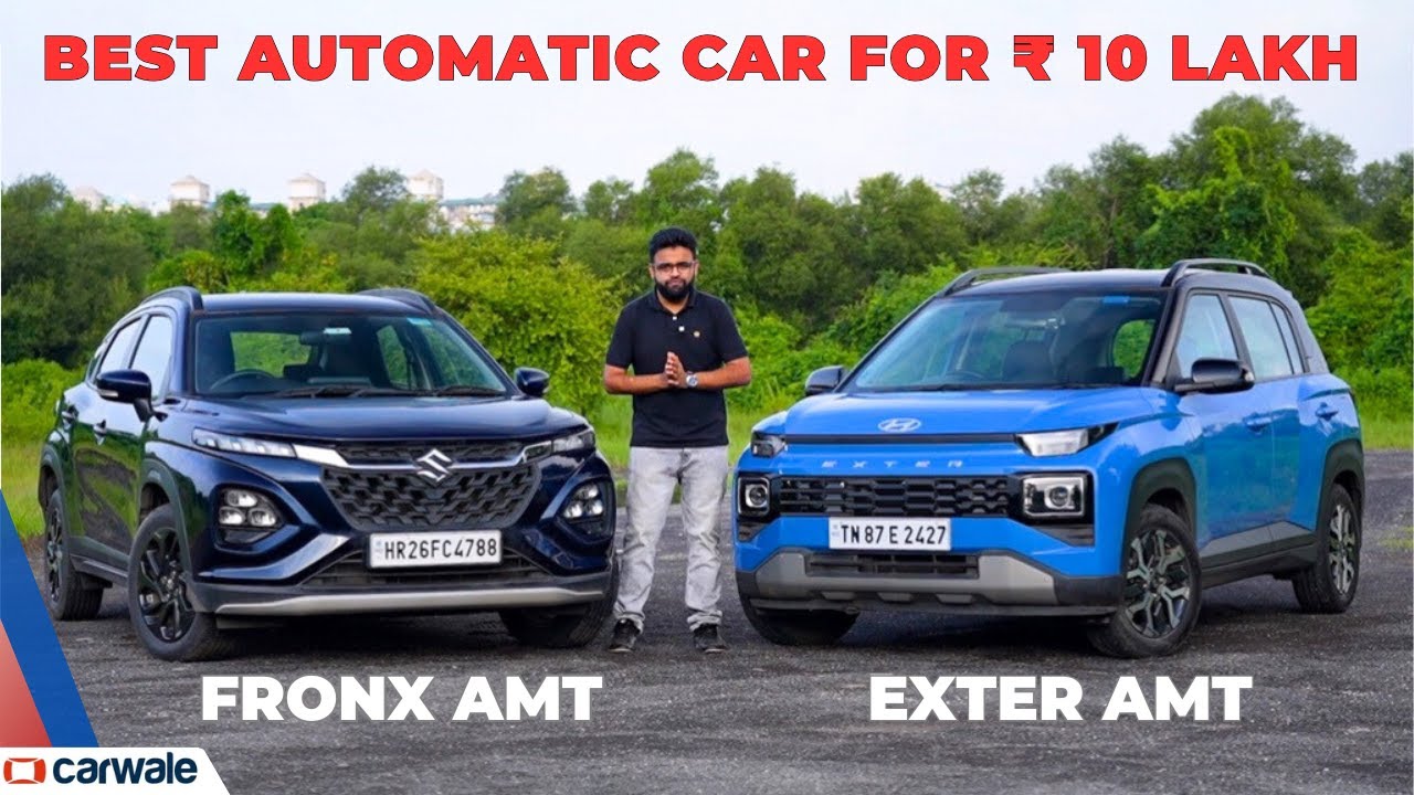 Maruti Fronx AMT Delta Plus vs Hyundai Exter AMT SX (O) | Best Automatic Car for Rs 10 Lakh