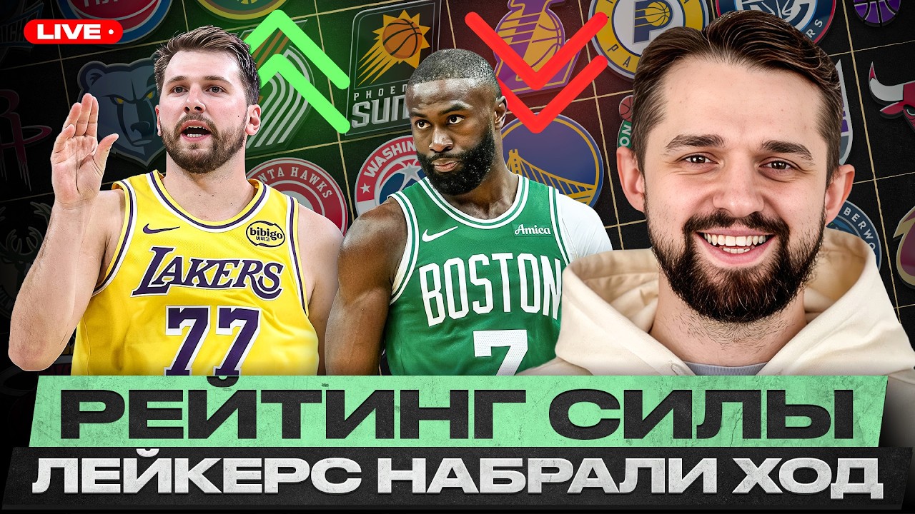 ЛЕЙКЕРС ВОЗВРАЩАЮТСЯ? ГСВ СЛИВАЮТ СЕЗОН? РЕЙТИНГ СИЛЫ КОМАНД НБА