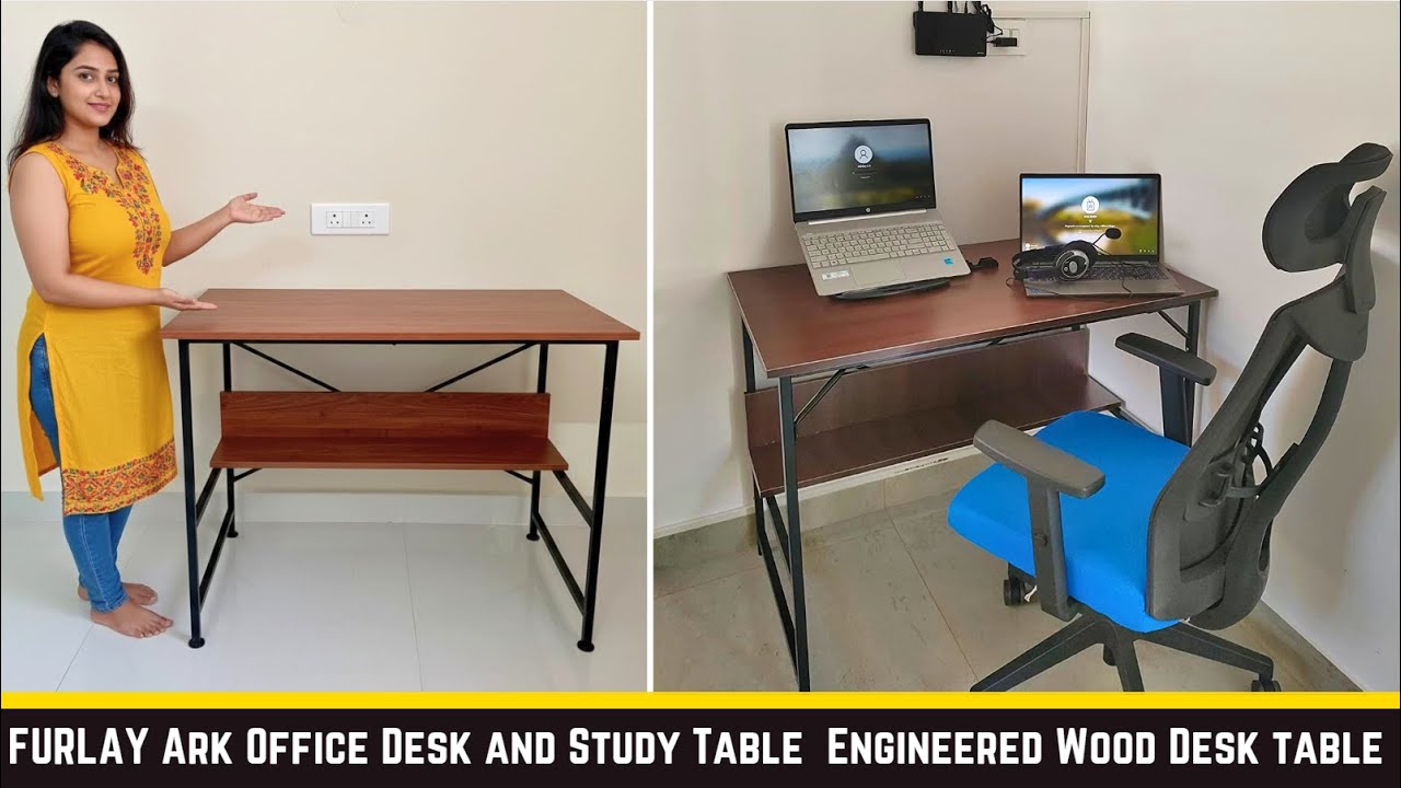FURLAY Ark Office Desk & Study Table | 1 Y Warranty | Metal and Century Engineered Wood Desk review