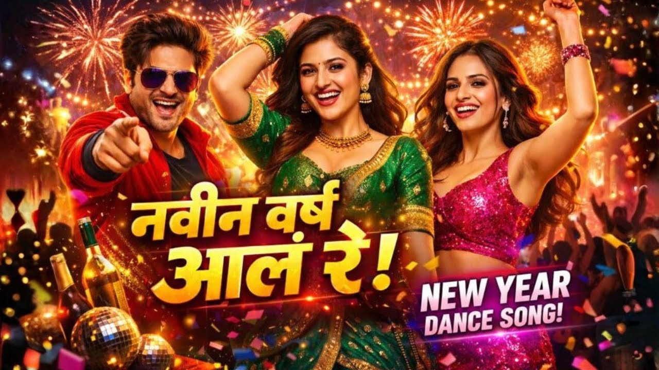 नवीन वर्ष आलं रे | New Year Marathi Dance Song | आजची रात्र आपली 🔥