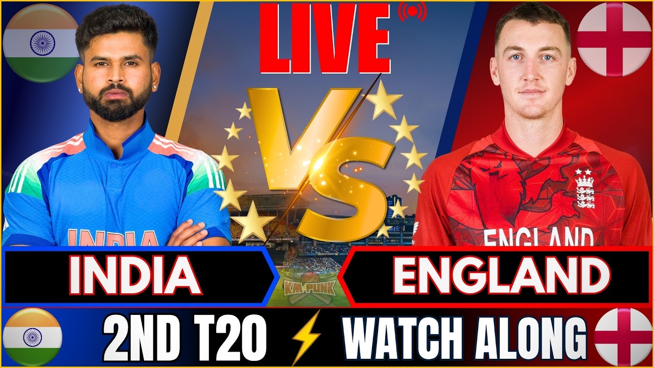 🔴LIVE: India vs England, 2nd T20I | IND vs ENG Live match Today | Live Cricket Score & FAN CHAT