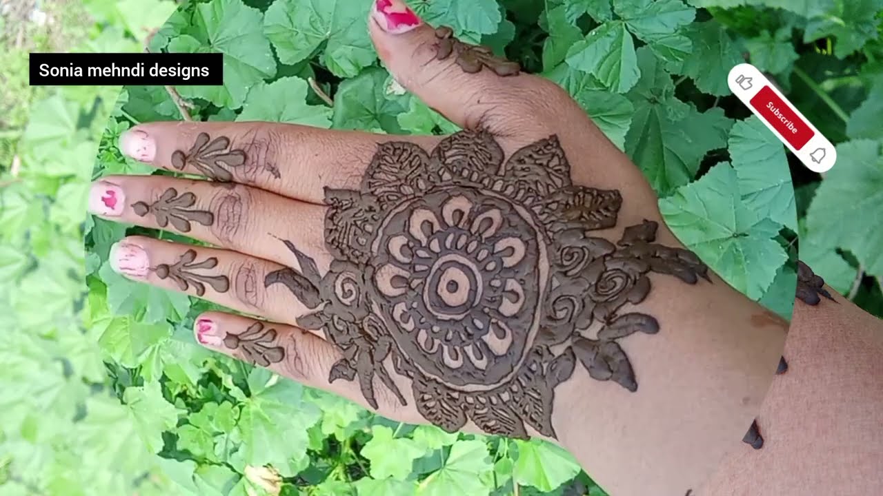 ❤️Easy mehndi designs flower design❤️🌹 #viralshort #love #mehmdi #hennadesign # 