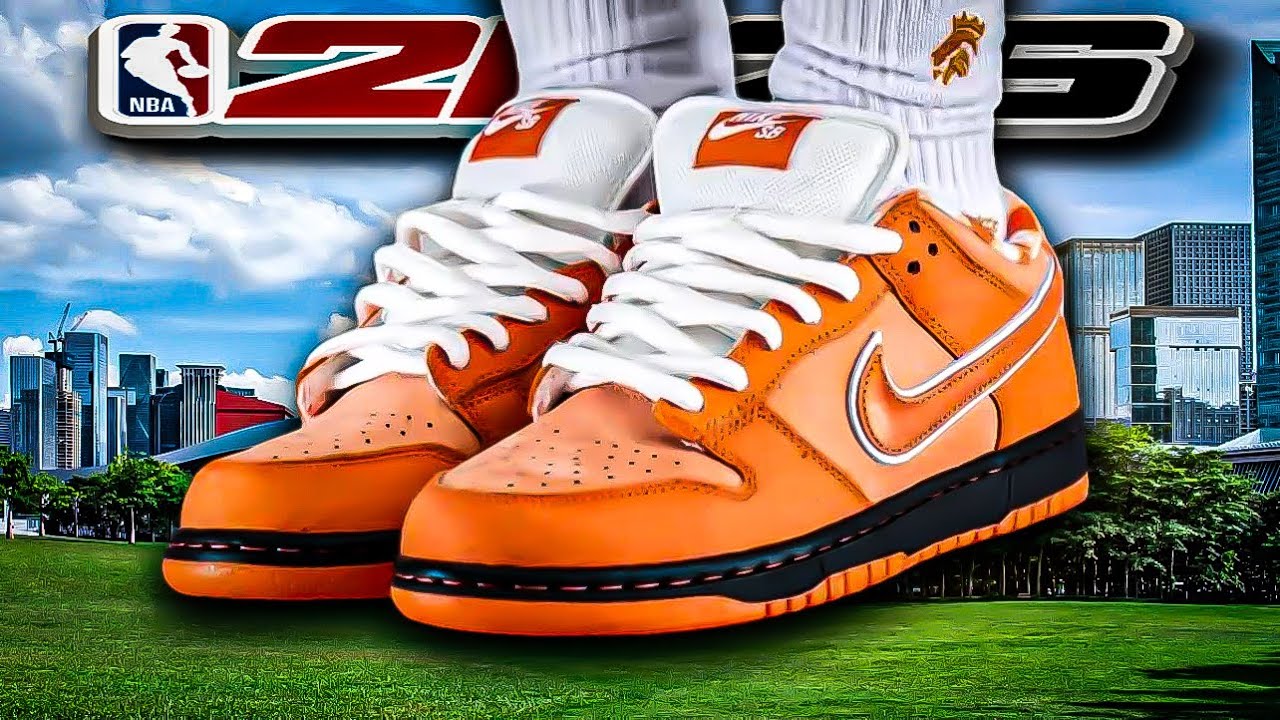 HOW TO MAKE Nike Dunk Low &ldquo;Orange Lobster&rdquo; In NBA 2K26 Shoe Creator 