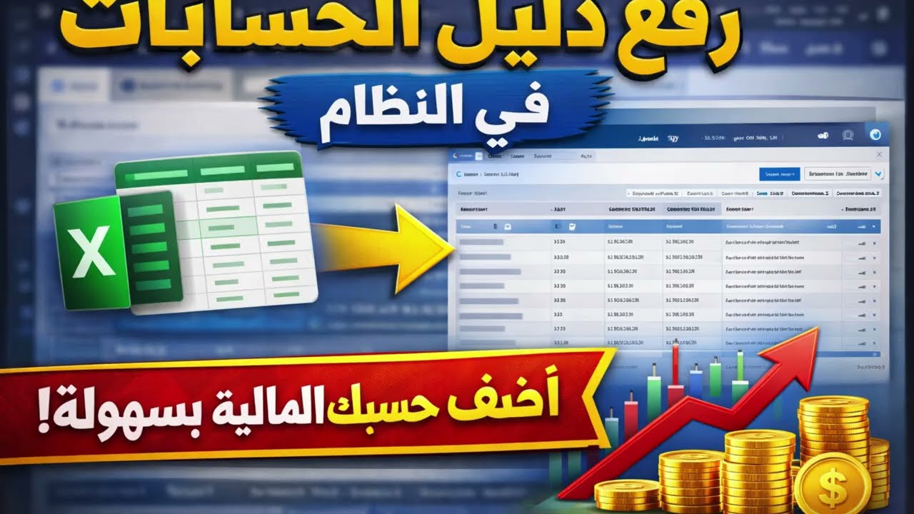 4 - شرح رفع دليل الحسابات (Chart of Accounts) في نظام ERP | غلايد نود Glide Node | glideERP