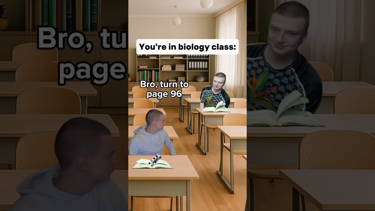 You're in biology class #memes #funny