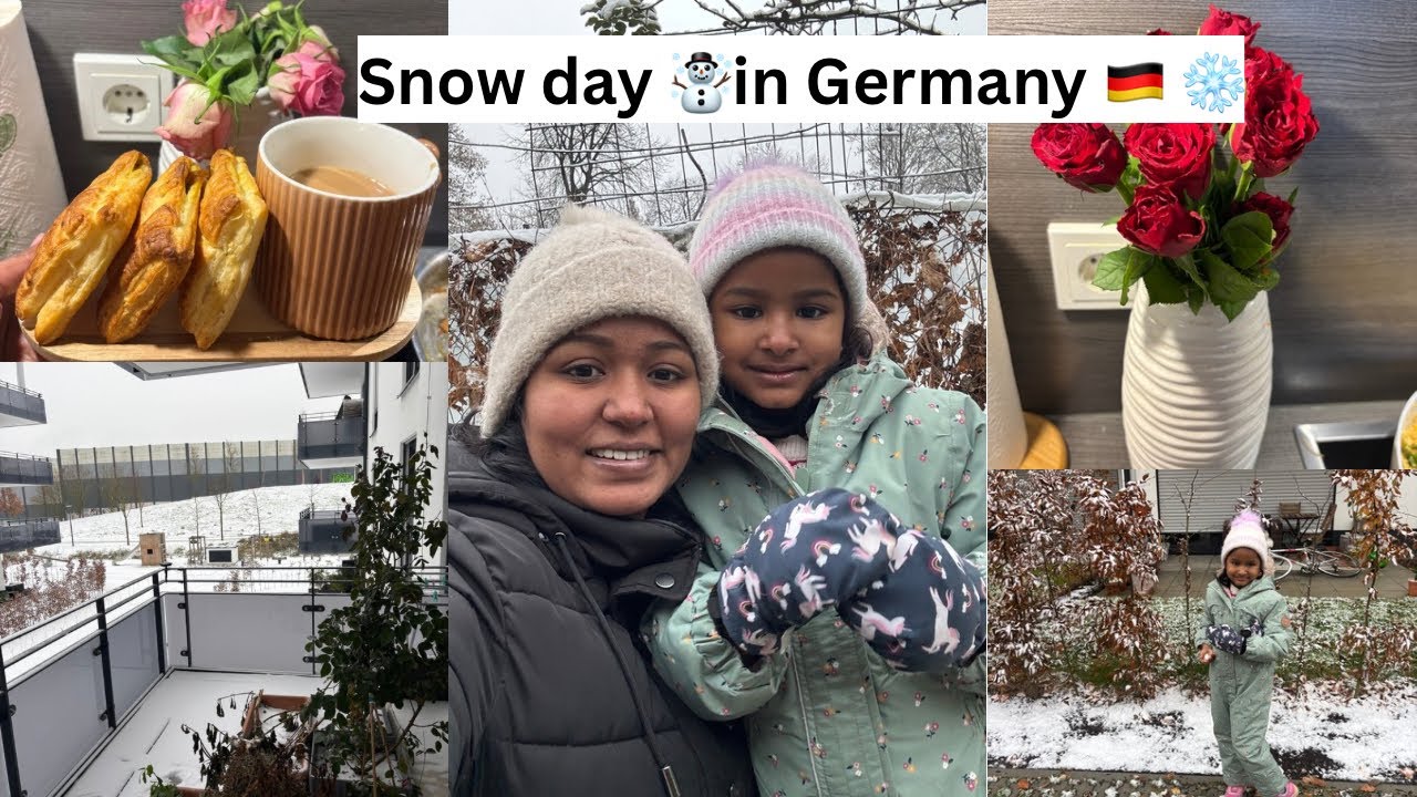 Snow day☃️in Germany 🇩🇪 ❄️|Slow living,Shopping and cooking😍| Tamil vlog