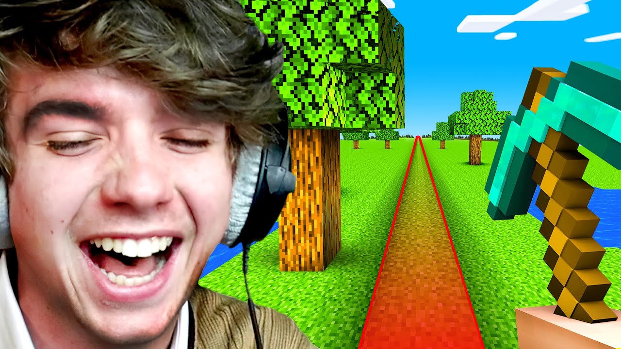 Minecraft, Но На Прямой Линии!