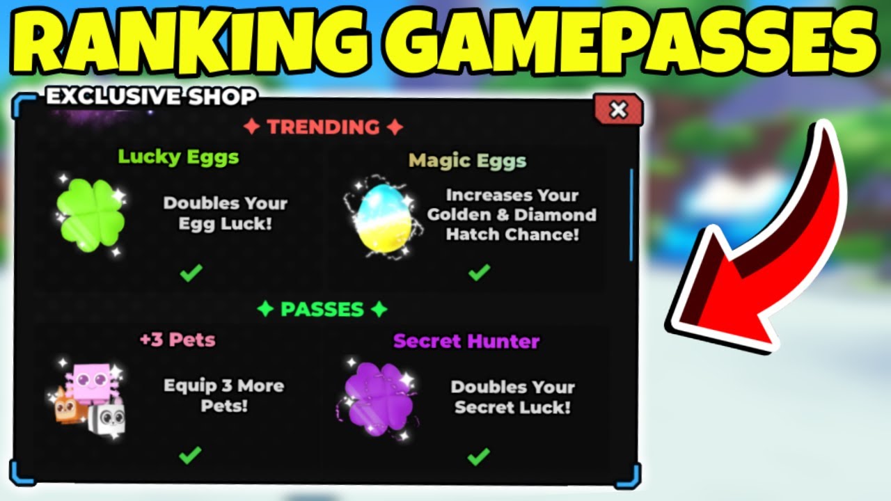 WHAT GAMEPASSES SHOULD YOU BUY IN TAPPING LEGENDS FINAL?